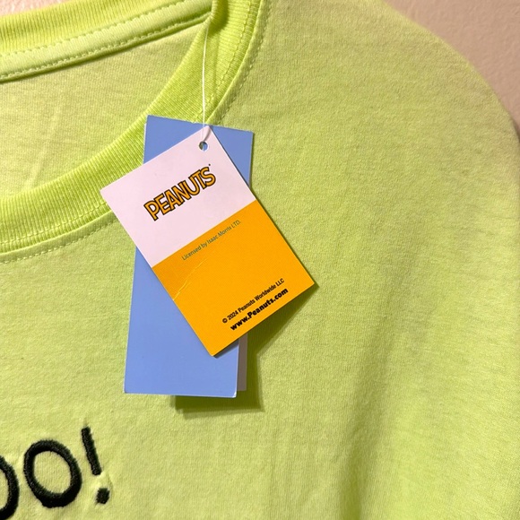 Unisex Neon Peanuts Snoopy Boo Shirt XL NWT NEW Ghost Spooky Scary Boo Halloween - Picture 6 of 6